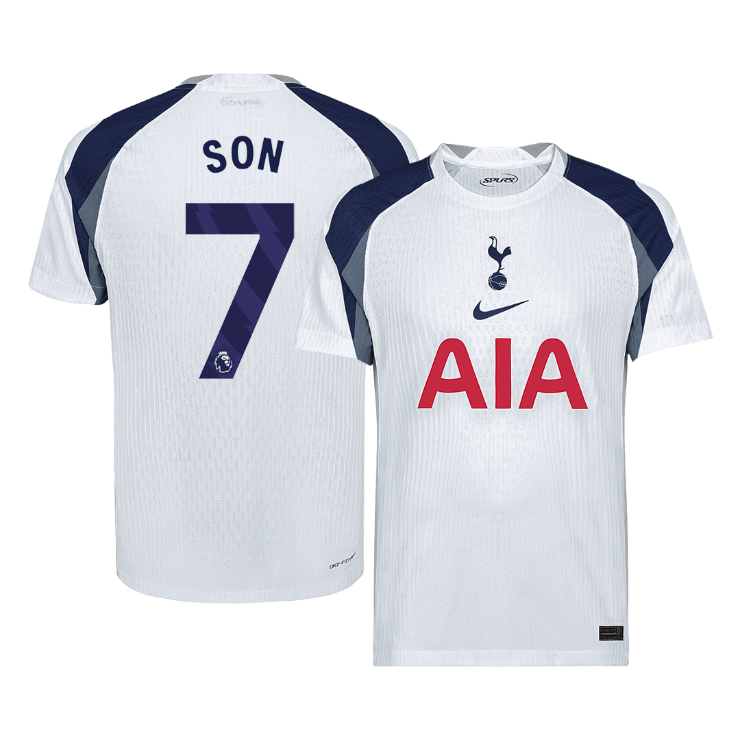 Authentic SON #7 Soccer Jersey Tottenham Hotspur Home Shirt 2025/26