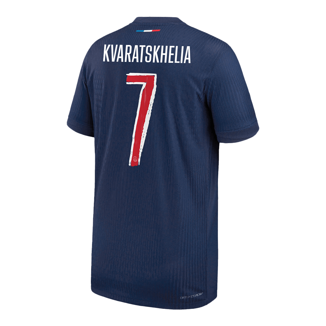 Authentic KVARATSKHELIA #7 Soccer Jersey PSG Home Shirt 2024/25 - UCL