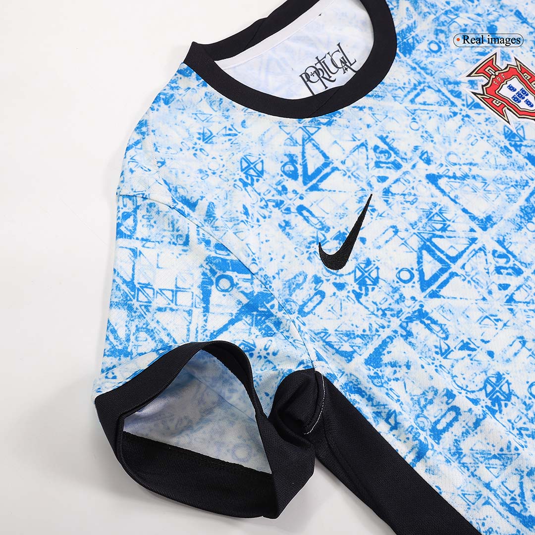 Portugal Away Soccer Jersey Kit(Jersey+Shorts+Socks) Euro 2024