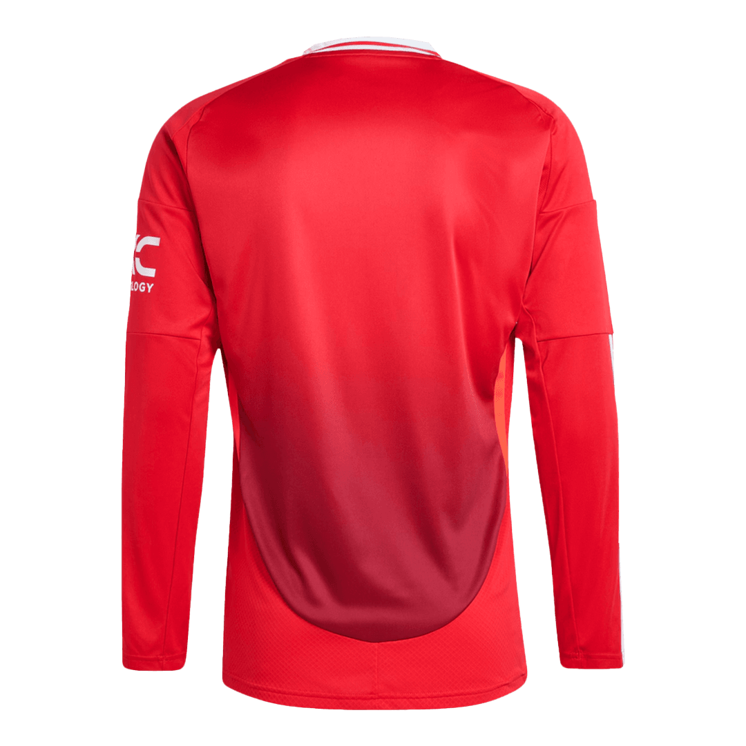 Manchester United Home Long Sleeve soccer jersey 2024/25