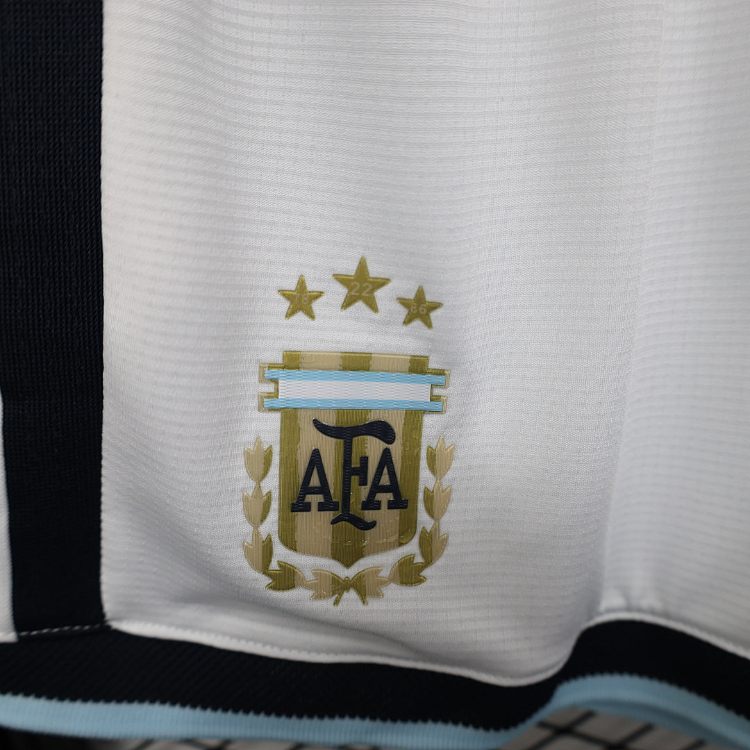 Argentina Soccer Shorts Shorts White
