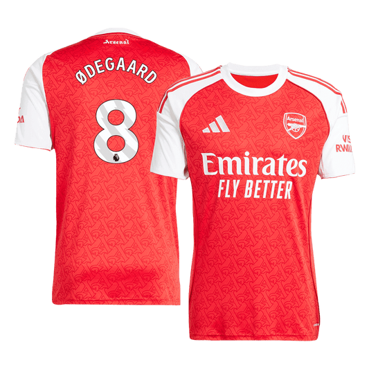 ØDEGAARD #8 Arsenal Soccer Jersey Home Custom Shirt 2025/26