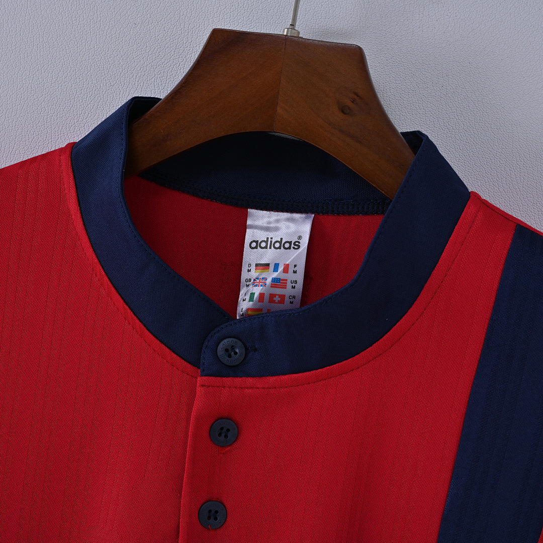 1996 Spain Home Soccer Jersey
