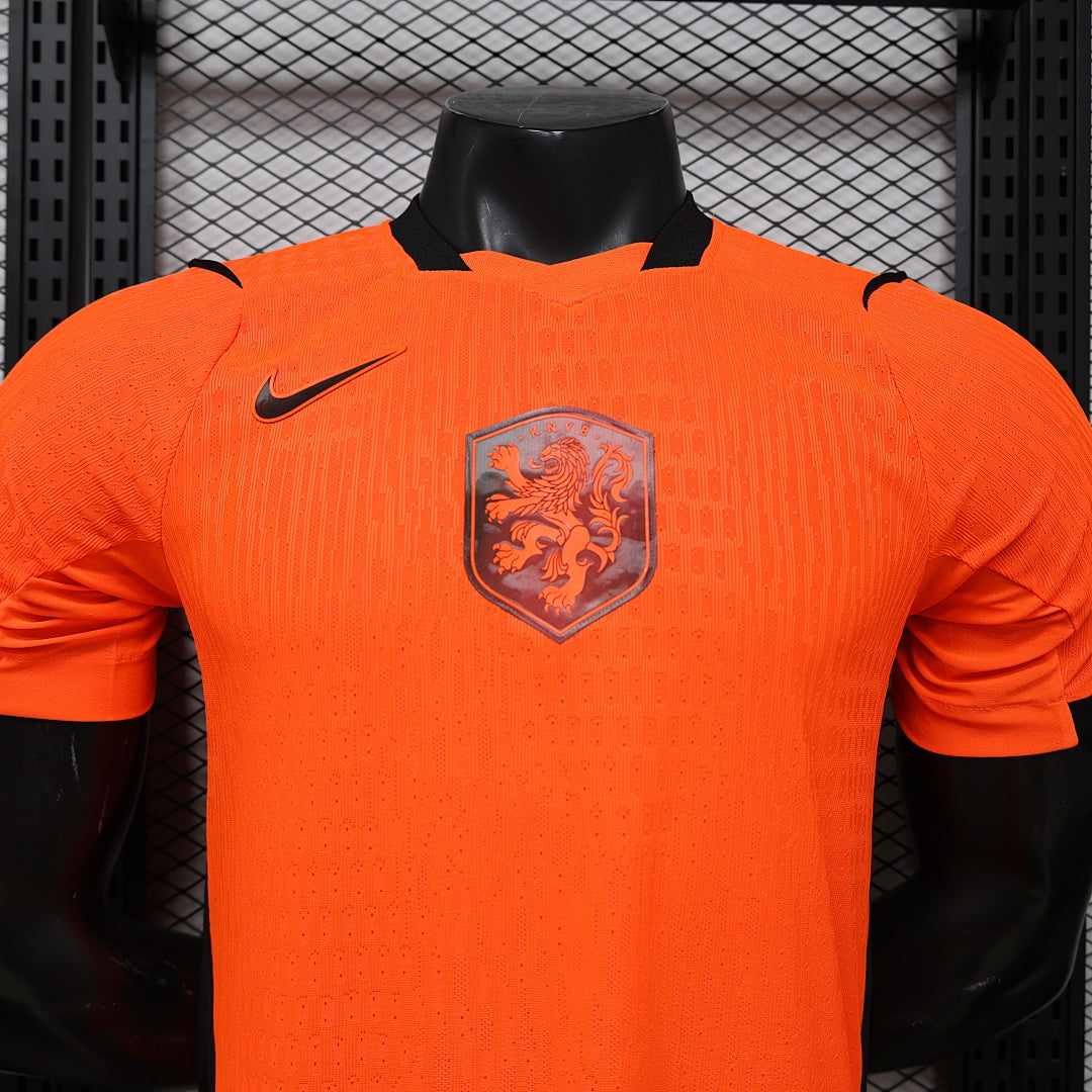 Netherlands Home Player Version Soccer Jersey