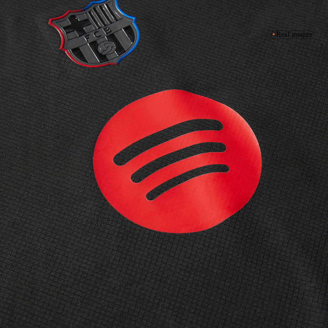 Kids Barcelona Custom Away Soccer Kits 2024/25 - Spotify Logo Without Text