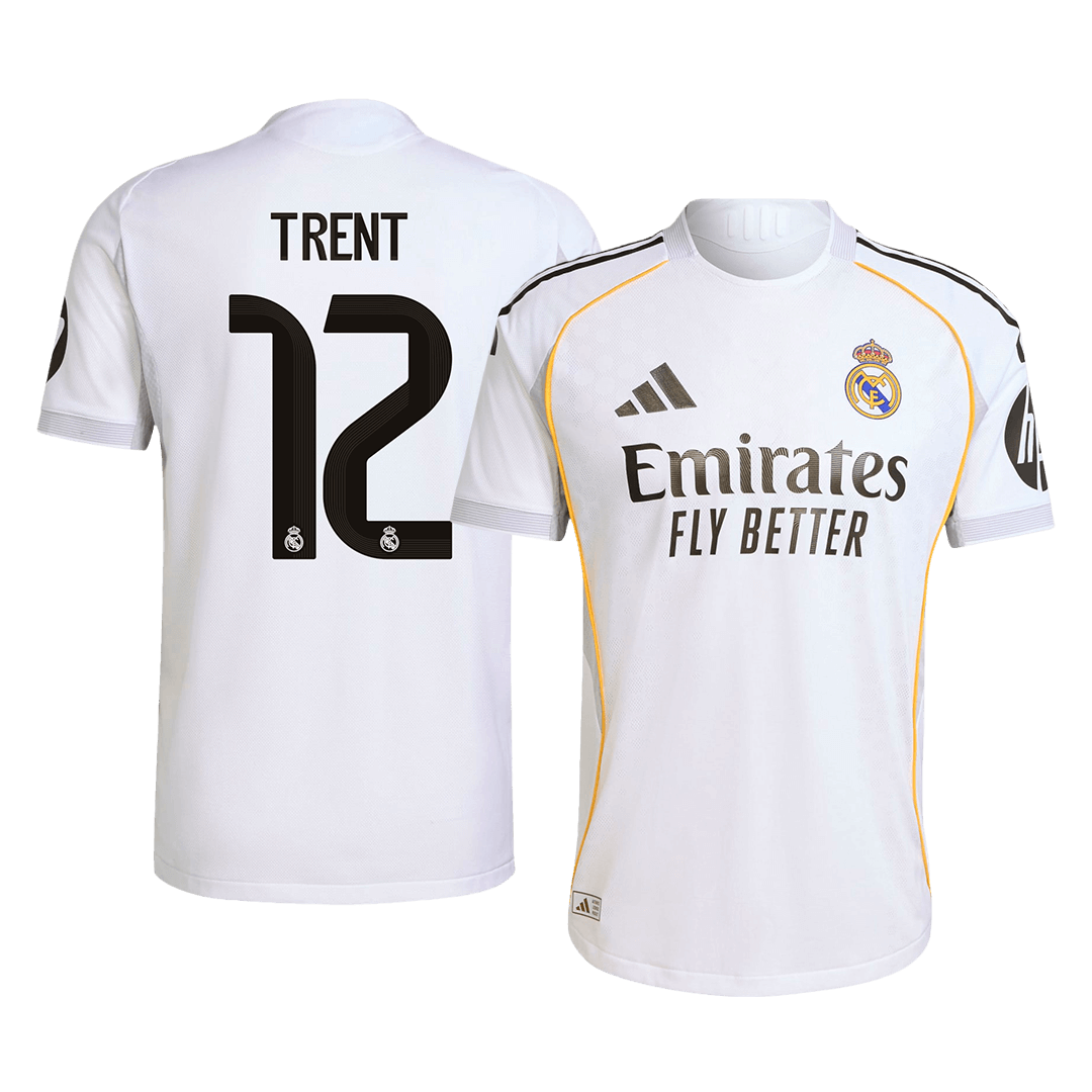 Authentic TRENT #12 Soccer Jersey Real Madrid Home Shirt 2025/26