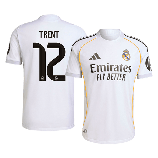 Authentic TRENT #12 Soccer Jersey Real Madrid Home Shirt 2025/26