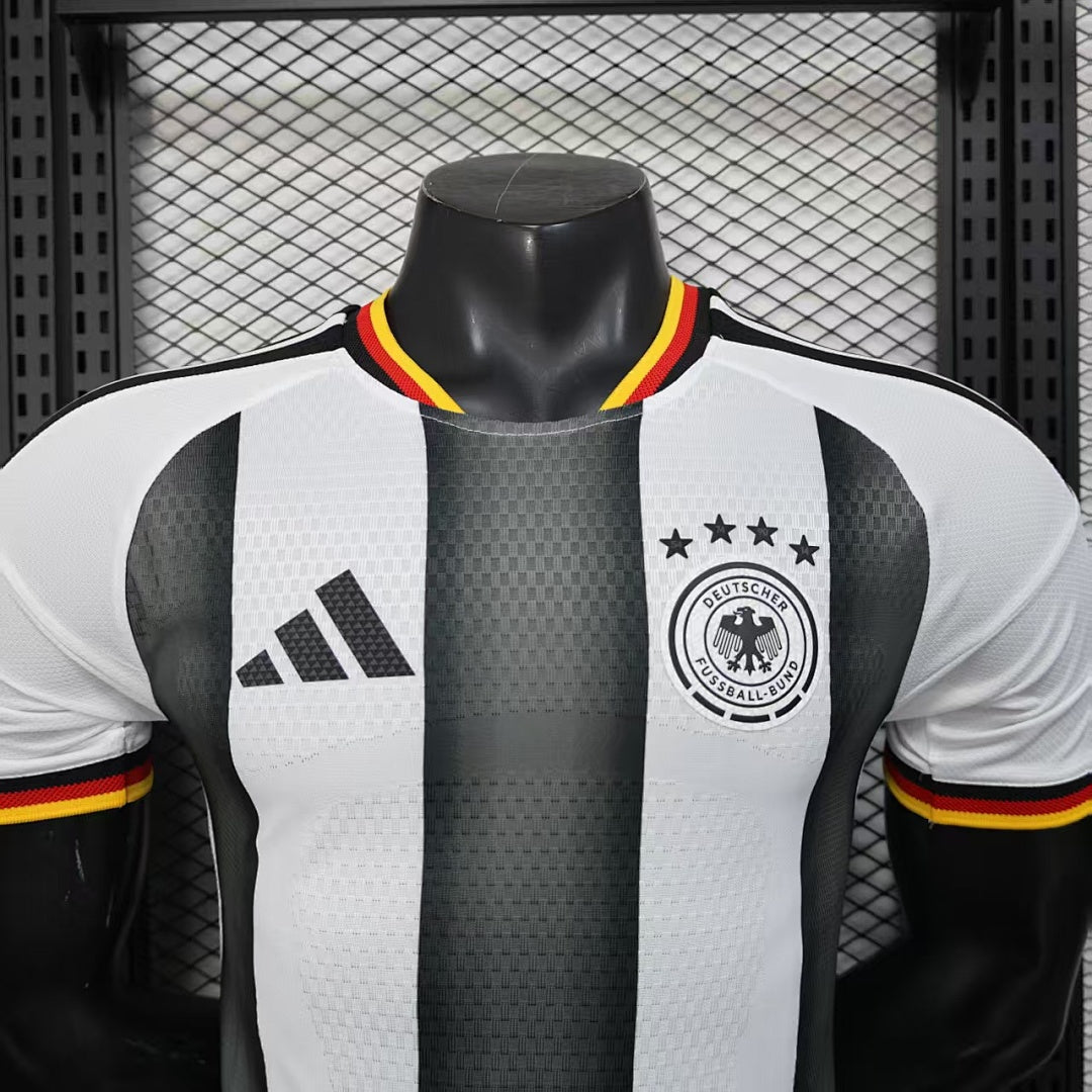 Germany Soccer Jersey White Black
