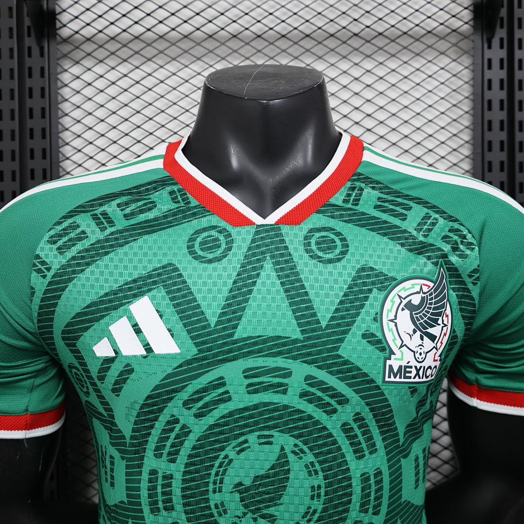 Mexico Home Player Version Soccer Jersey World Cup