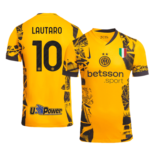 LAUTARO #10 Inter Milan Soccer Jersey Third Away Custom Shirt 2024/25