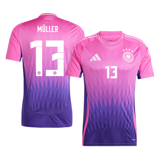 M?LLER #13 Germany Away Soccer Jersey Euro 2024