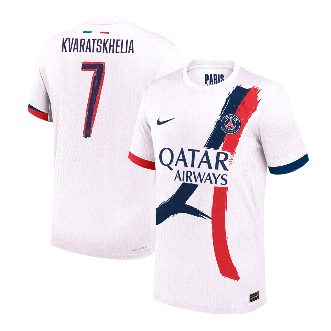 Authentic KVARATSKHELIA #7 Soccer Jersey PSG Away Shirt 2024/25 - UCL