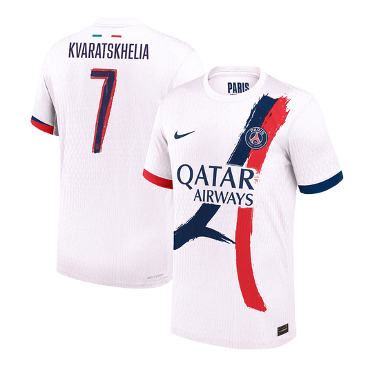 Authentic KVARATSKHELIA #7 Soccer Jersey PSG Away Shirt 2024/25 - UCL