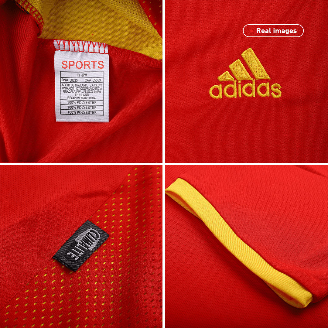 Retro 2002 Spain Home Soccer Jersey