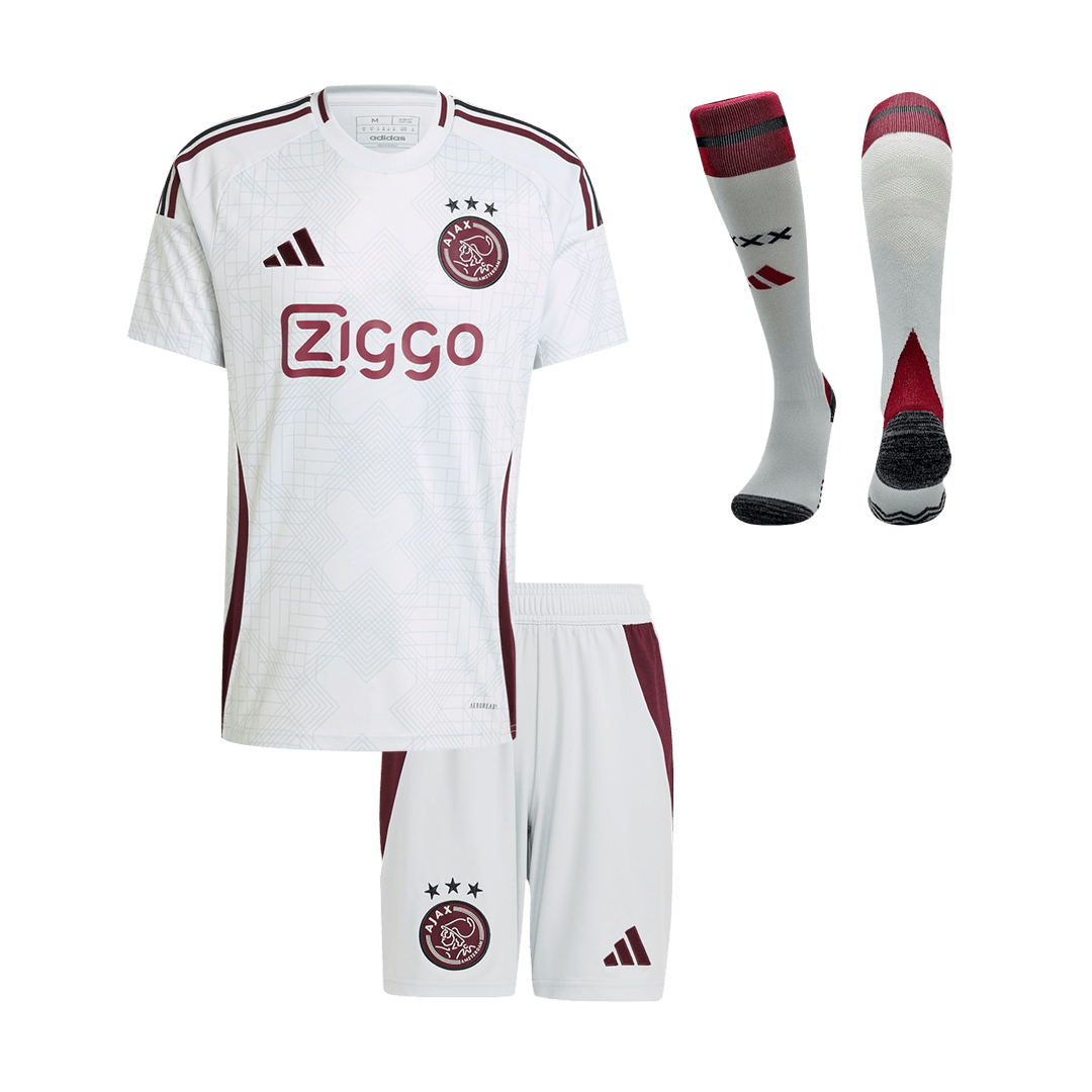 Kid's Ajax Third Away Soccer Jersey Kit(Jersey+Shorts+Socks) 2024/25