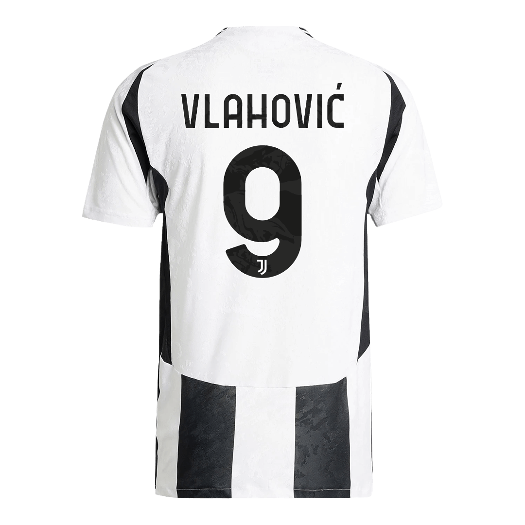 Authentic  VLAHOVIĆ  #9 Juventus Home Soccer Jersey 2024/25 - Save The Children Sponsor