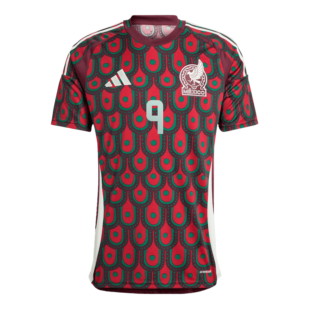 RAUL #9 Mexico Soccer Jersey Home Custom Shirt 2024