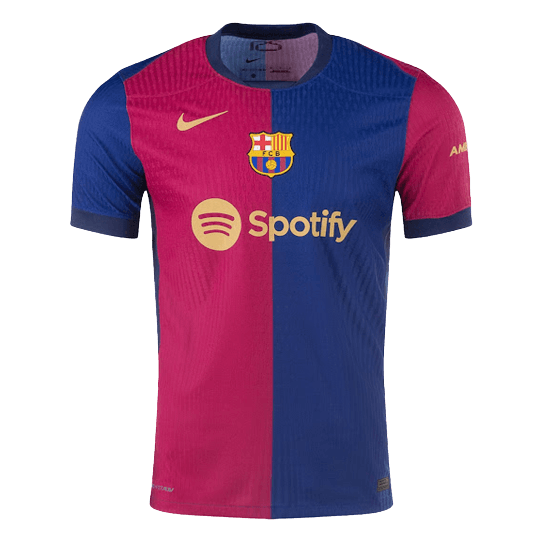 RAPHINHA #11 Authentic Barcelona Home Soccer Jersey 2024/25 Red&Blue - UCL