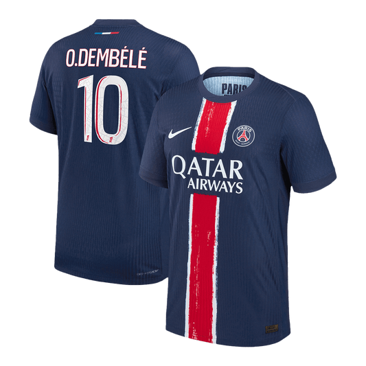 Authentic O.DEMB¨¦L¨¦ #10 Soccer Jersey PSG Home Shirt 2024/25