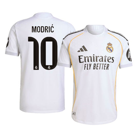 Authentic MODRIĆ #10 Soccer Jersey Real Madrid Home Shirt 2025/26