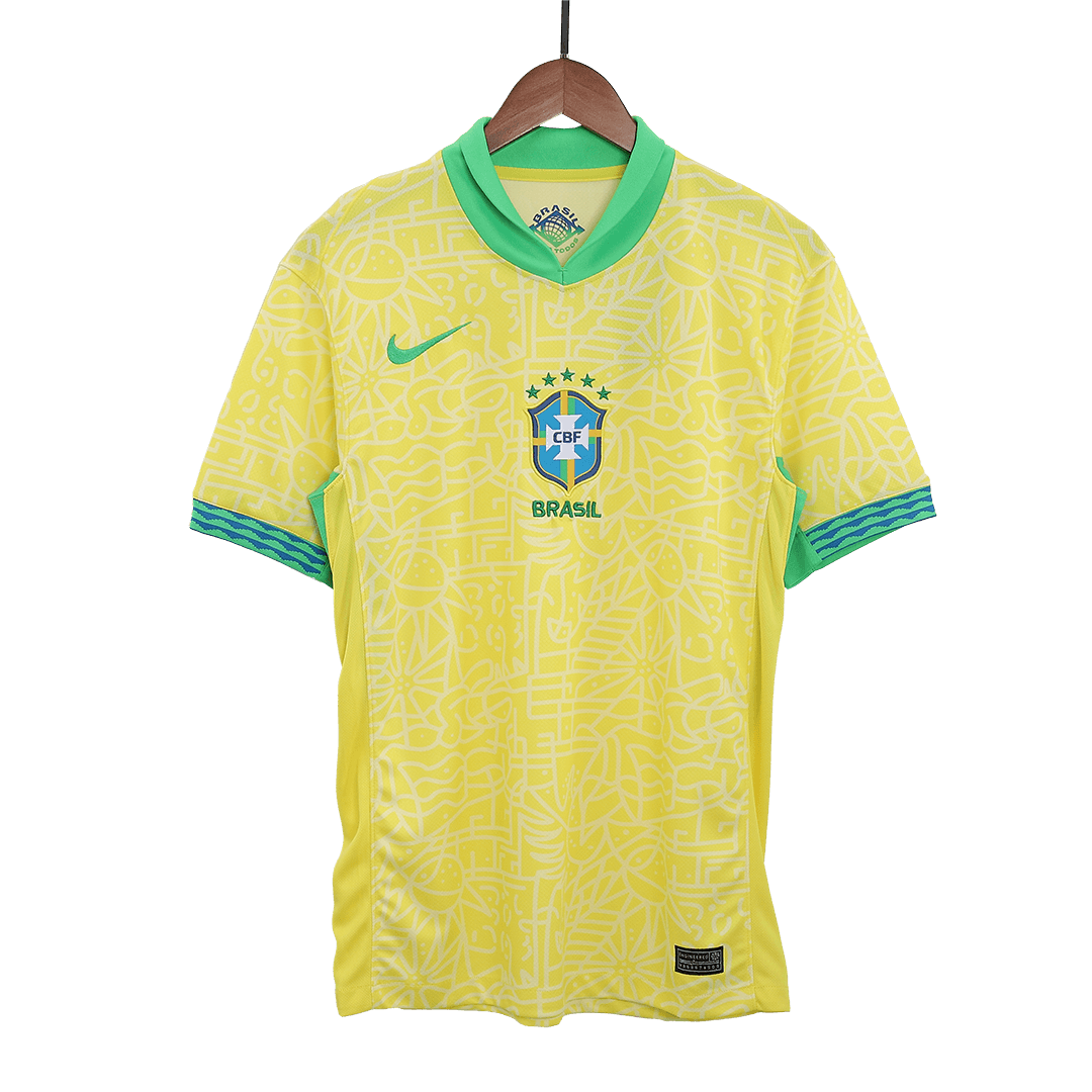 Brazil Home Soccer Jersey Kit(Jersey+Shorts) 2024