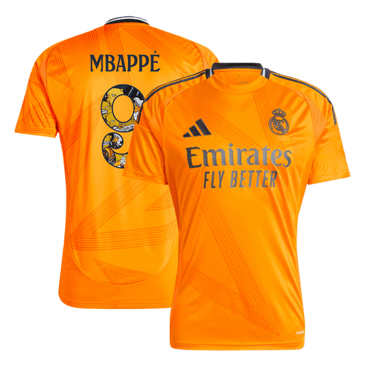 Mbapp¡§| #9 Real Madrid Away soccer jersey 2024/25 - Bear Champ Font