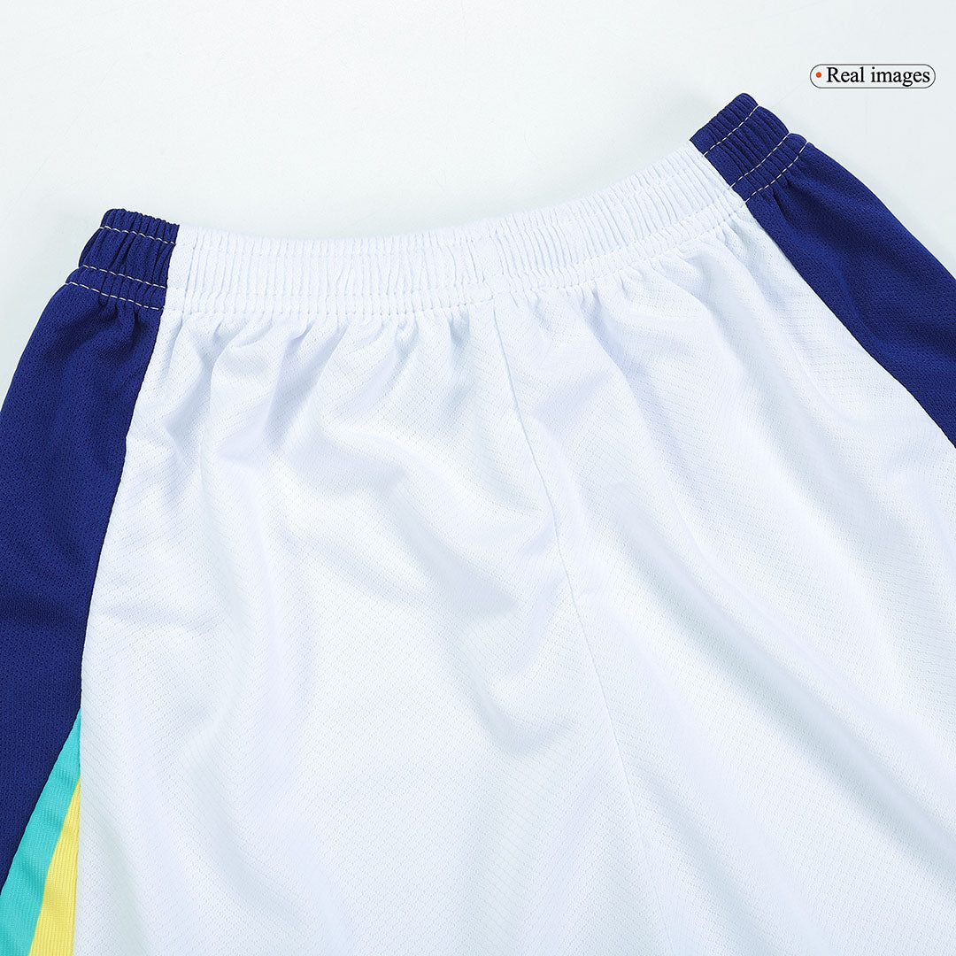 Kids Brazil Away Soccer Jersey Whole Kit 2024 Jersey+Shorts+Socks