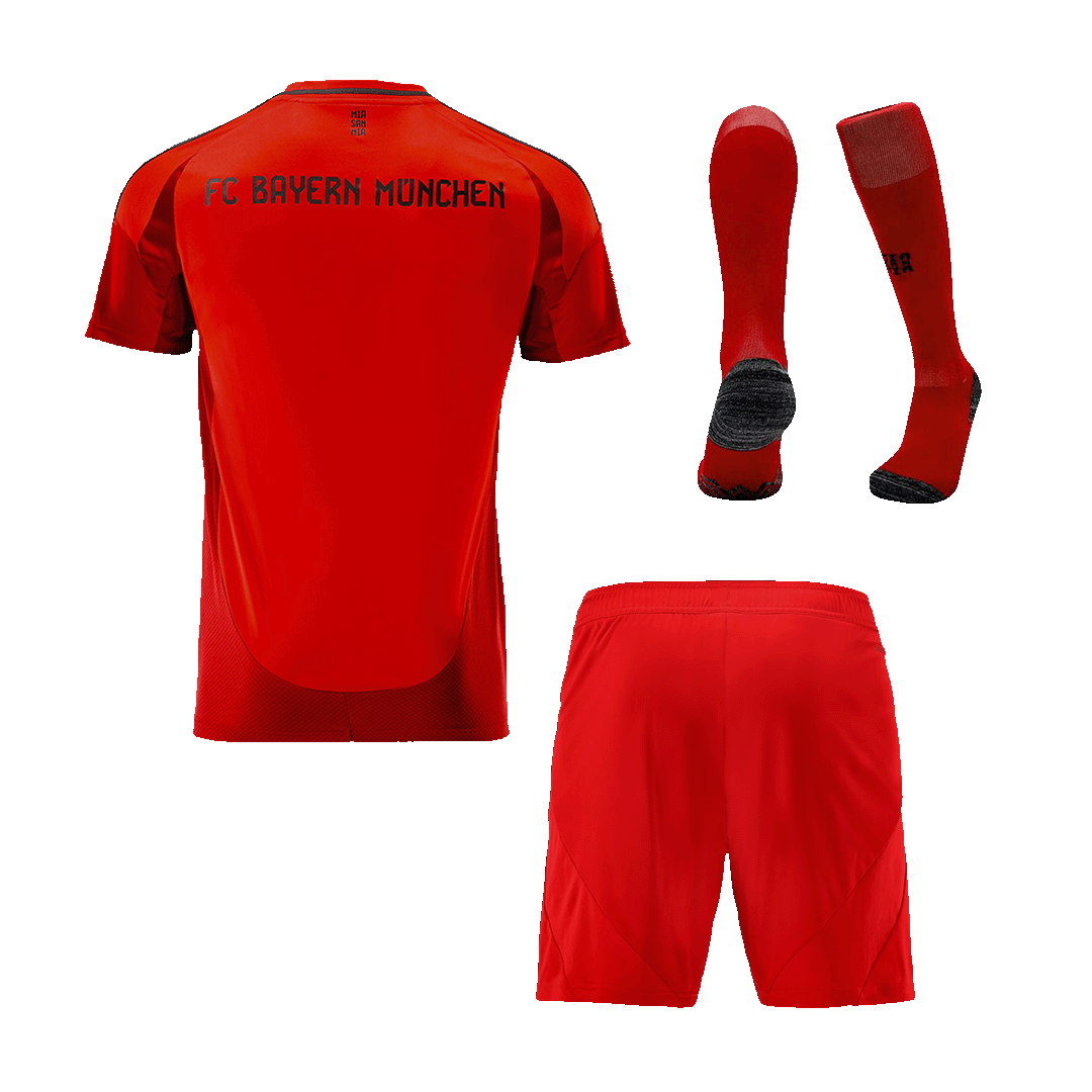 Bayern Munich Home Soccer Jersey Kit(Jersey+Shorts+Socks) 2024/25