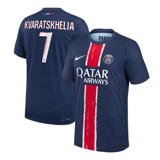 Authentic KVARATSKHELIA #7 Soccer Jersey PSG Home Shirt 2024/25