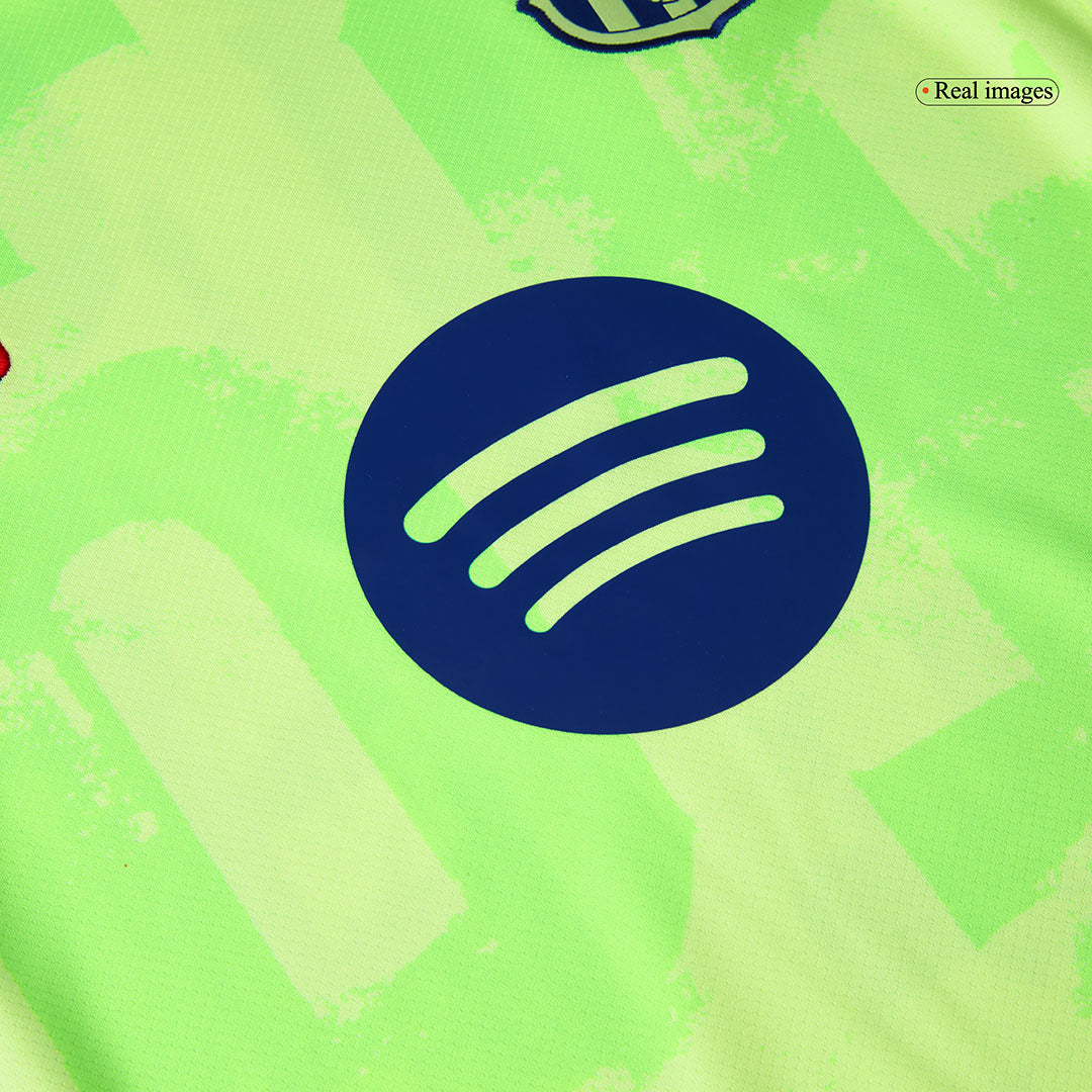Barcelona Third Away Soccer Jersey Kit(Jersey+Shorts) 2024/25 - UCL (Spotify Logo Without Text)