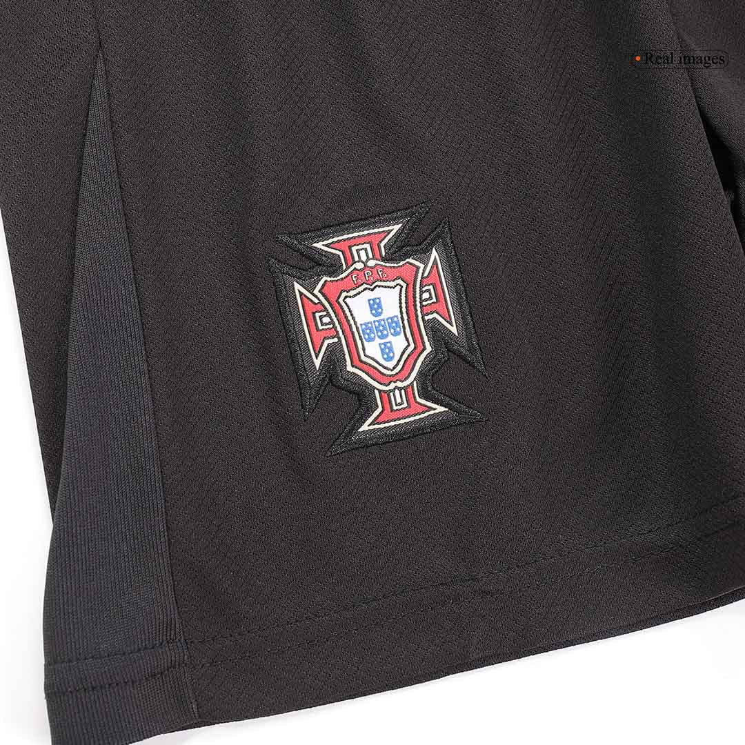 Kid's Portugal Away Soccer Jersey Kit(Jersey+Shorts+Socks) Euro 2024