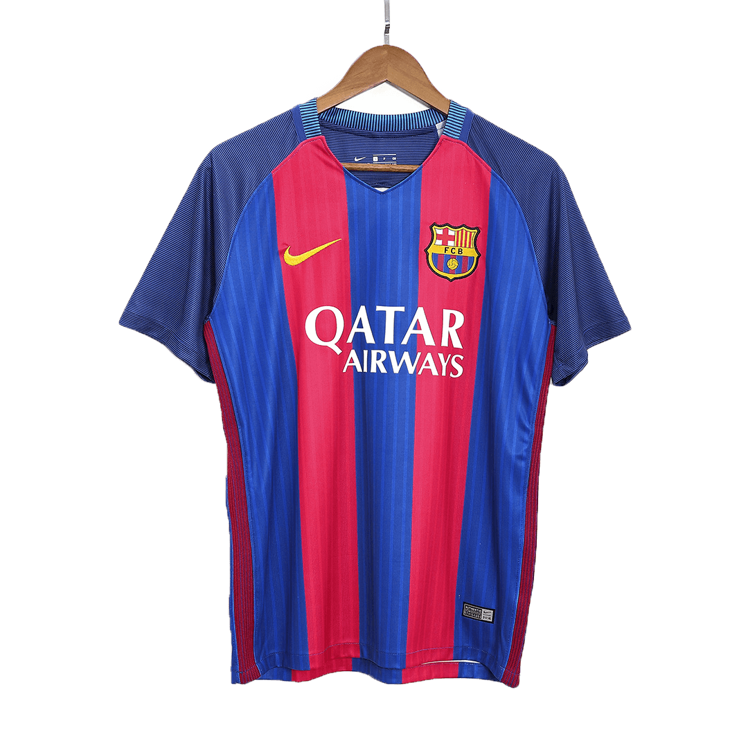 Retro 2016/17 Barcelona Home Soccer Jersey