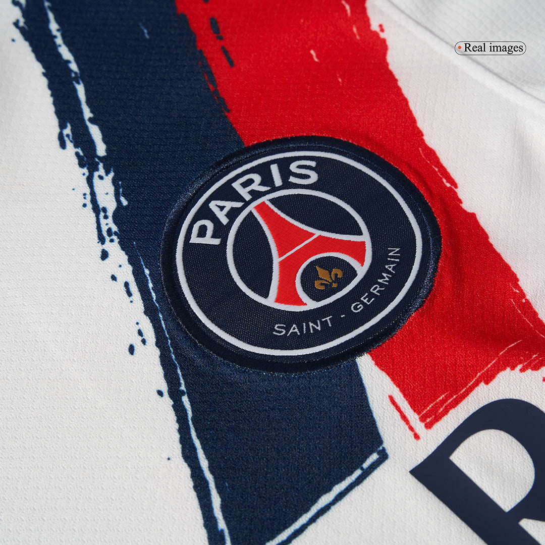 KVARATSKHELIA #7 PSG Soccer Jersey Away Custom Shirt 2024/25 - UCL