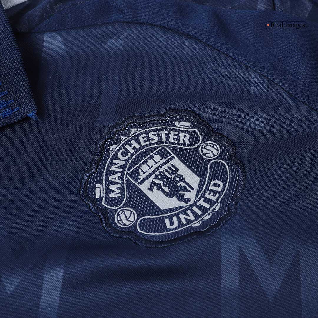 Kid's Manchester United Away Soccer Jersey Kit (Shirt+Shorts+Socks) 2024/25