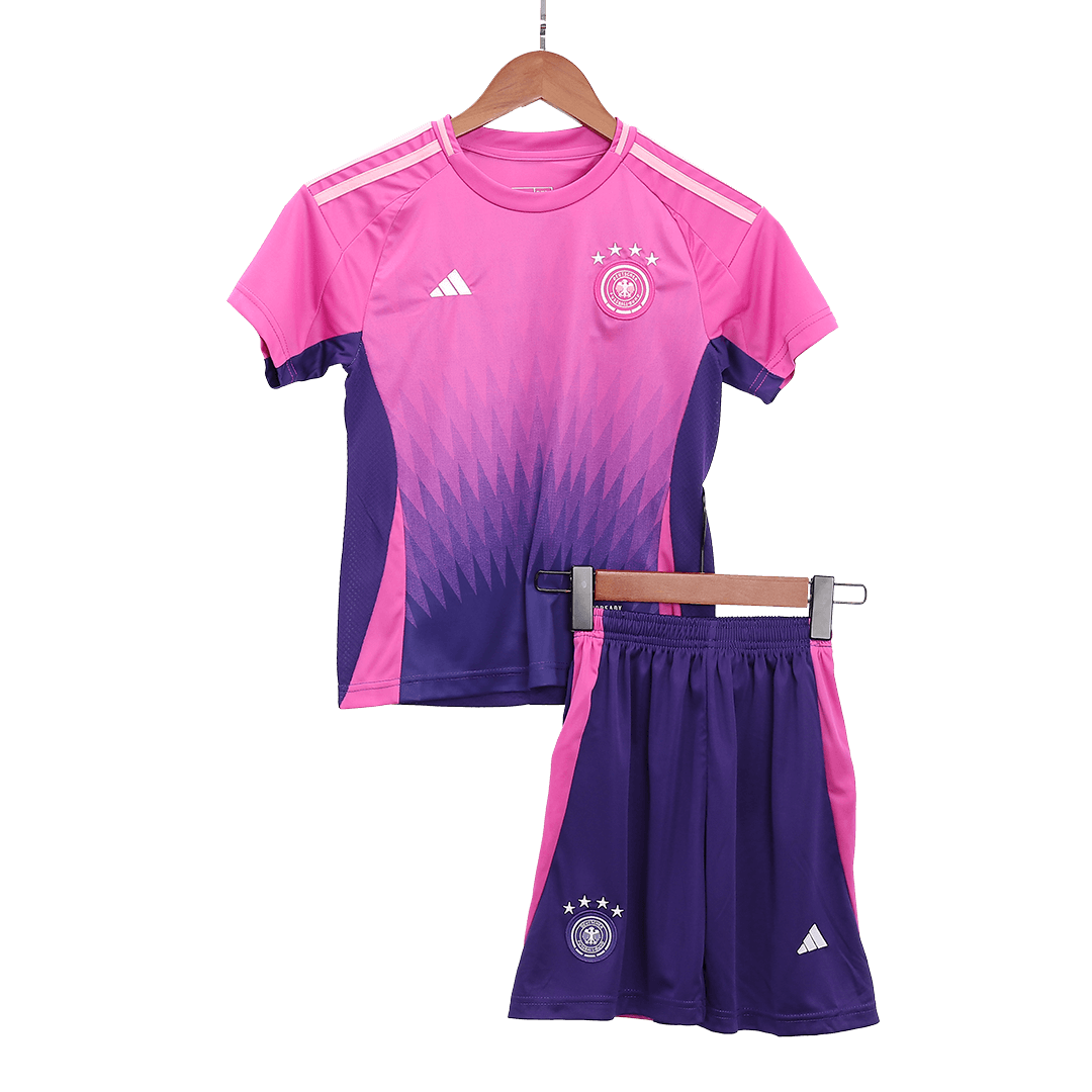 Kid's Germany Away Soccer Jersey Kit(Jersey+Shorts+Socks) Euro 2024
