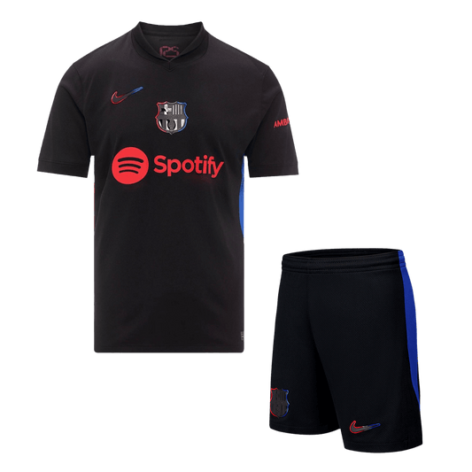 Barcelona Away Soccer Jersey Kit(Jersey+Shorts) 2024/25