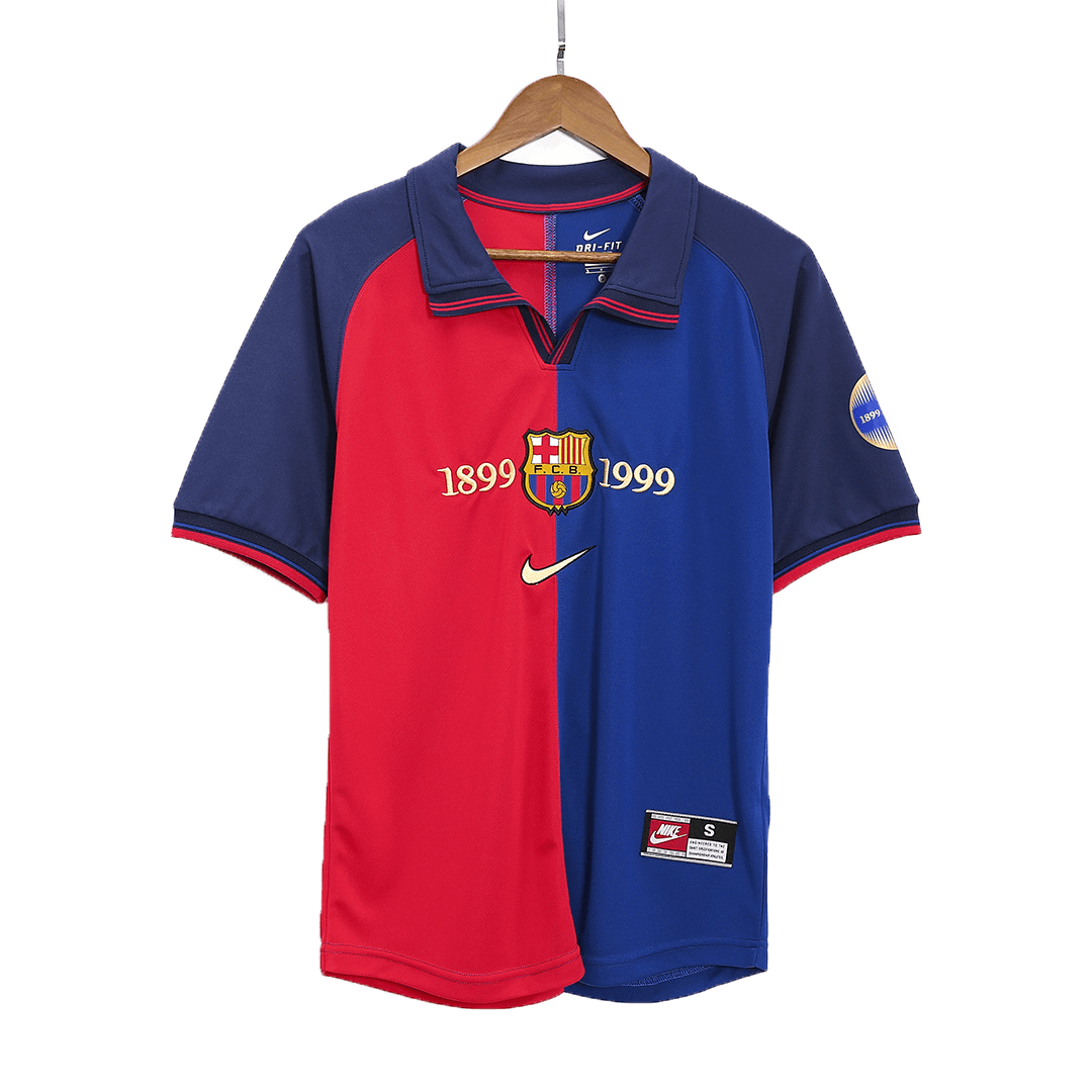 Retro 1999/00 Barcelona Home Soccer Jersey