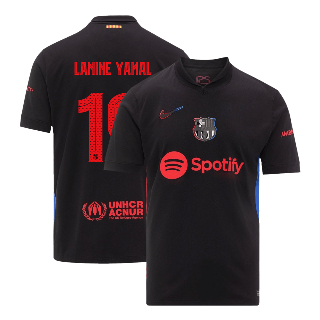 LAMINE YAMAL #19 Barcelona Away Soccer Jersey 2024/25 - UCL