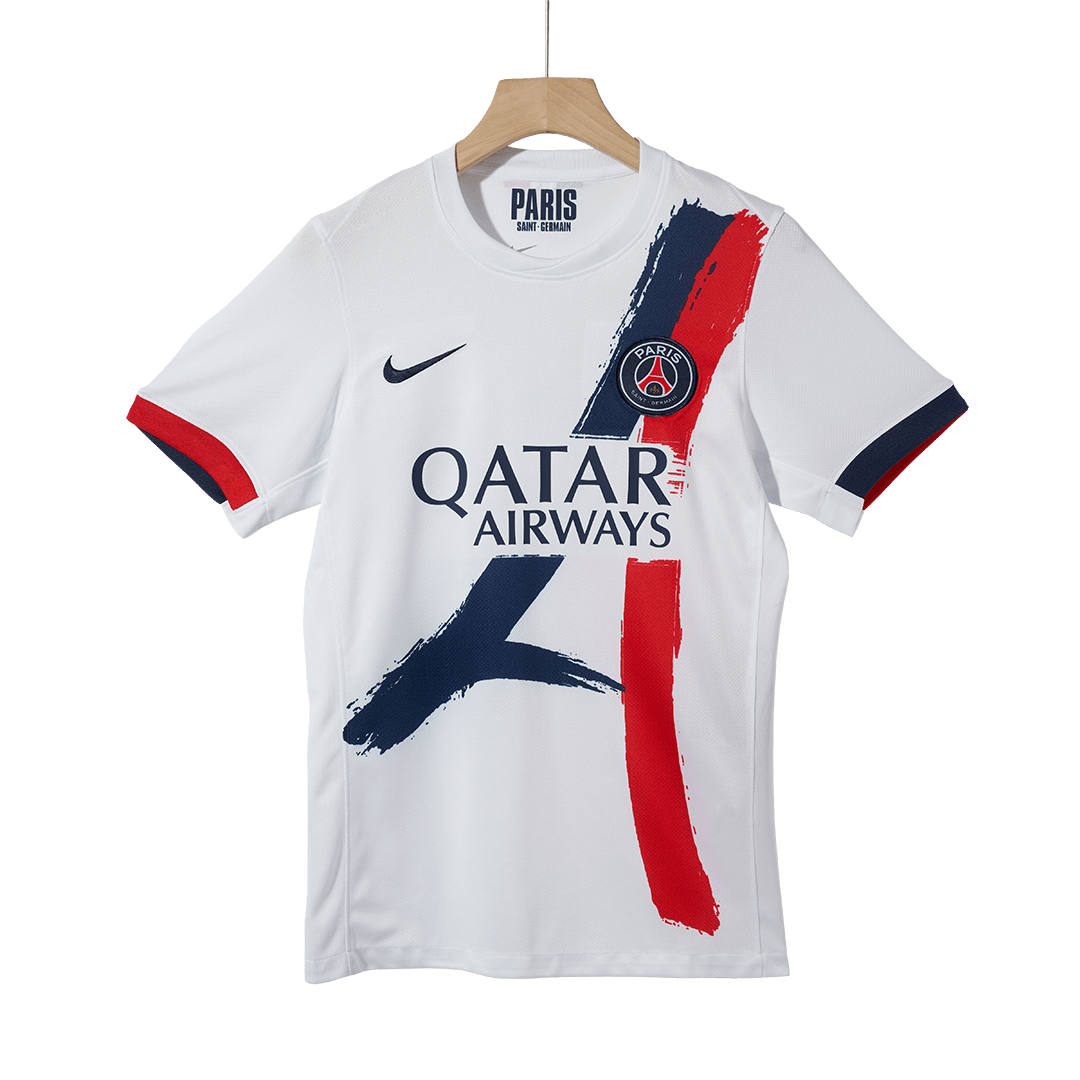 KVARATSKHELIA #7 PSG Soccer Jersey Away Custom Shirt 2024/25 - UCL