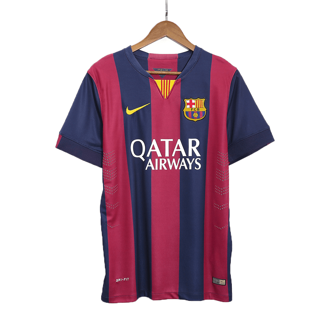 Retro SUÁREZ  #9 2014/15 Barcelona Home Soccer Jersey