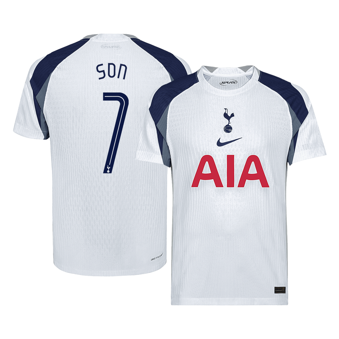 Authentic SON #7 Soccer Jersey Tottenham Hotspur Home Shirt 2025/26