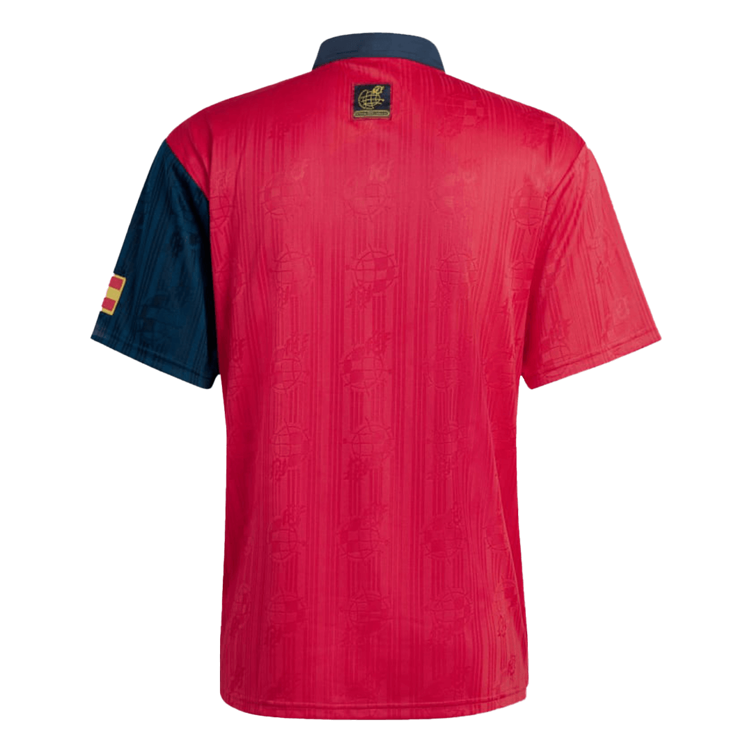 Retro 1996 Spain Home Soccer Jersey