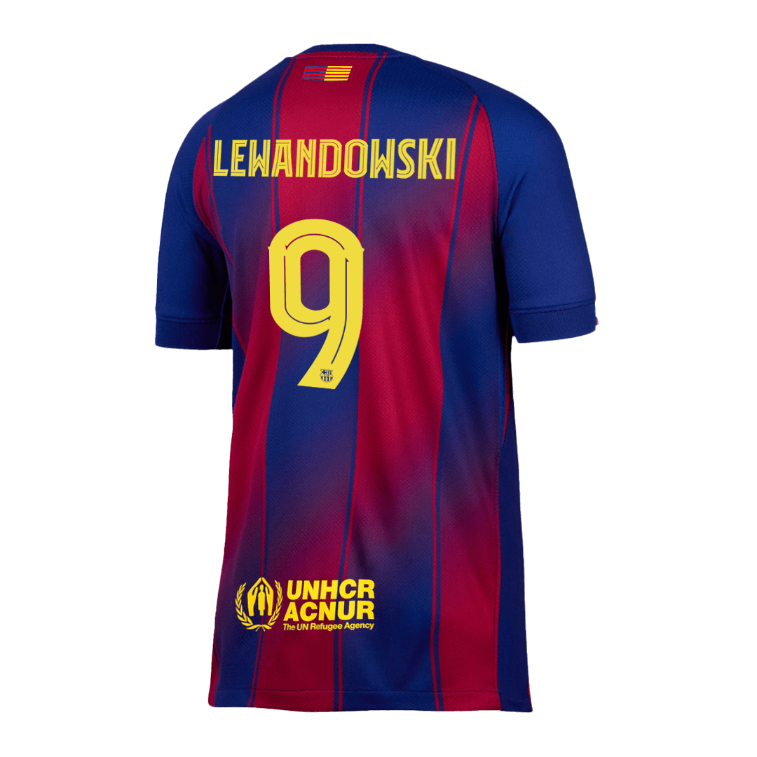 LEWANDOWSKI #9 Barcelona Home Soccer Jersey 2025/26 -UCL