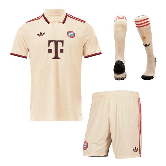 Bayern Munich Third Away Soccer Jersey Kit(Jersey+Shorts+Socks) 2024/25- UCL