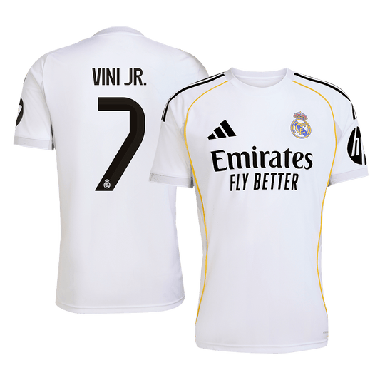 VINI JR. #7 Real Madrid Home Soccer Jersey 2025/26