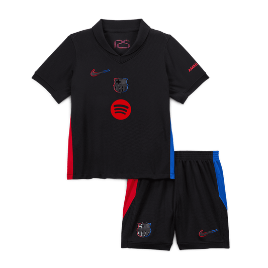 Kids Barcelona Custom Away Soccer Kits 2024/25 - Spotify Logo Without Text