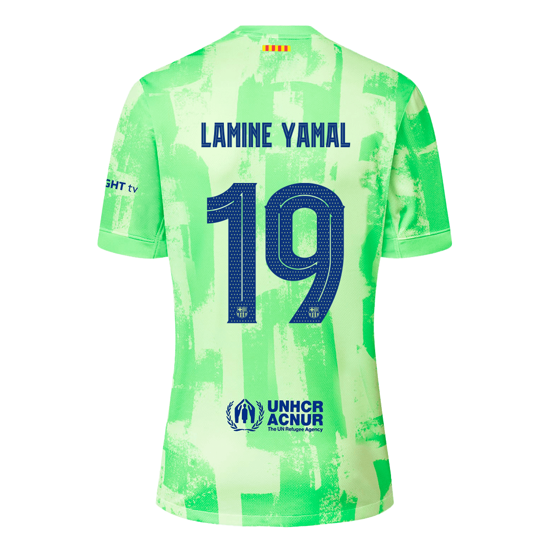 LAMINE YAMAL #19 Barcelona Third Away Soccer Jersey 2024/25 - UCL£¨Spotify Logo Without Text£©