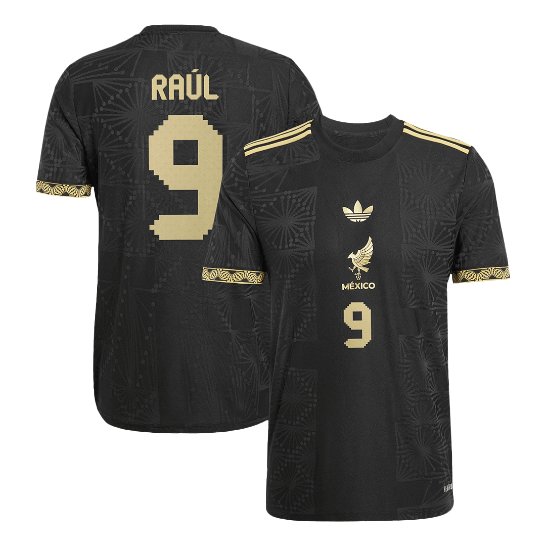Authentic RAUL #9 Soccer Jersey Mexico Third Away Shirt 2025 Gold Cup