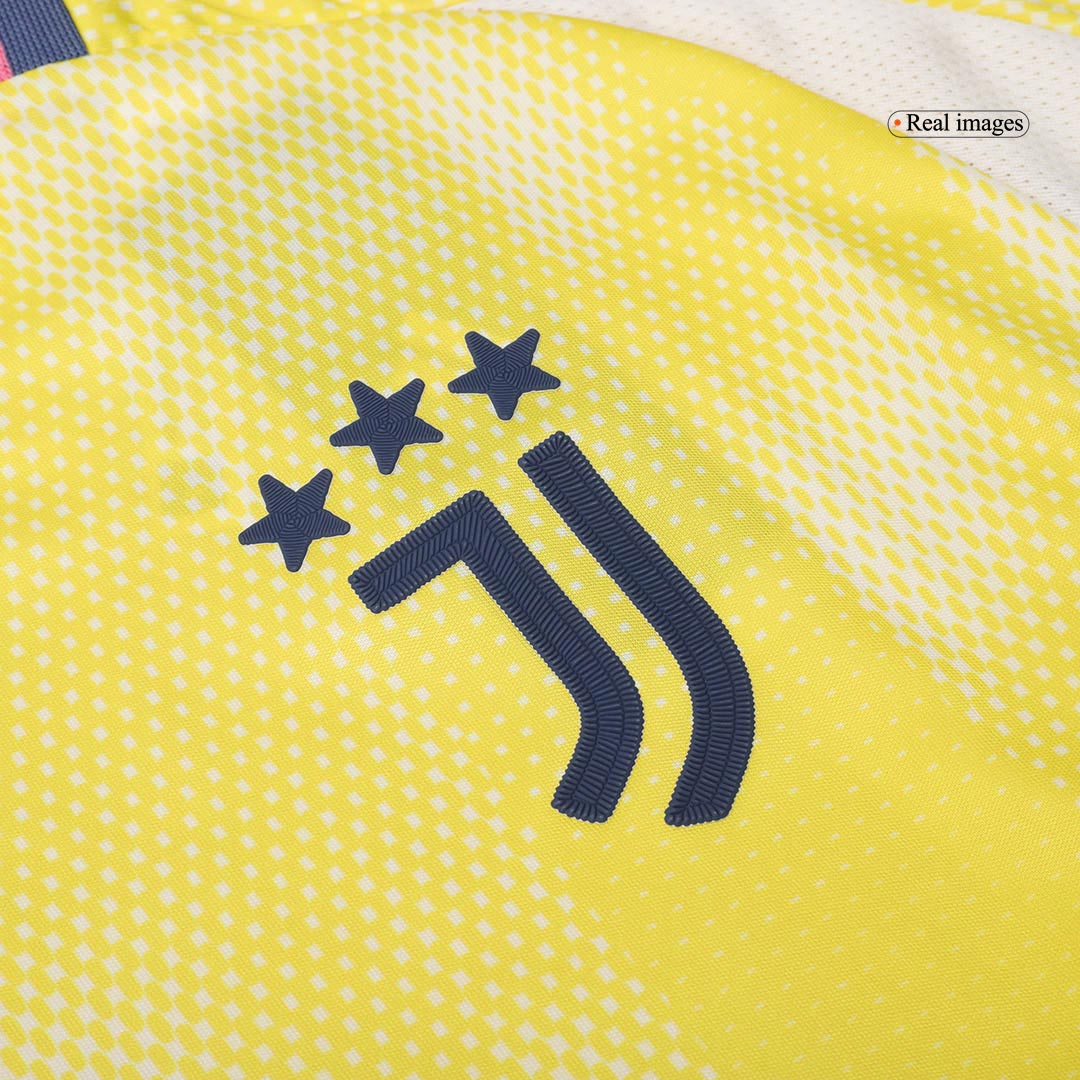 Authentic  VLAHOVIĆ  #9 Juventus Away Soccer Jersey 2024/25 - Save The Children Sponsor