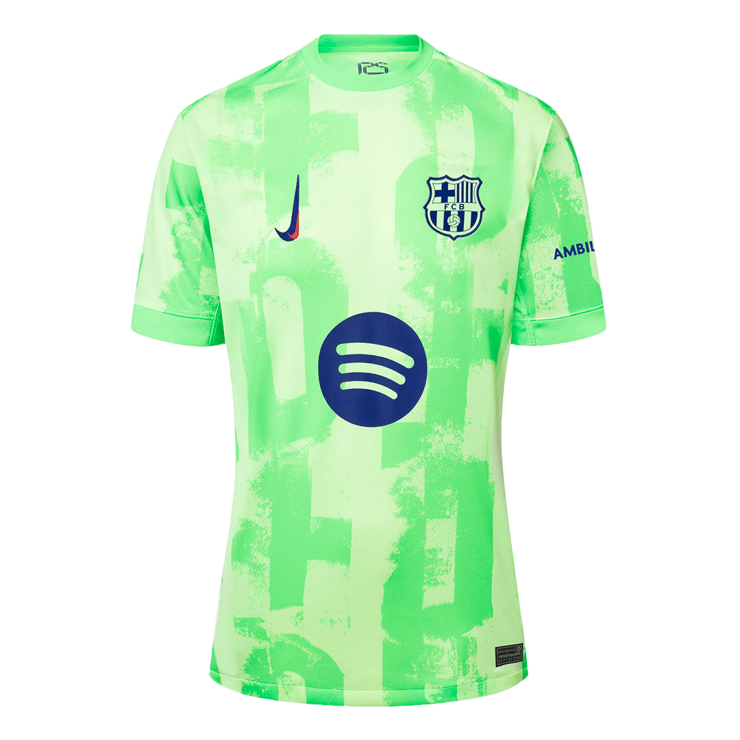 LAMINE YAMAL #19 Barcelona Third Away Soccer Jersey 2024/25 - UCL£¨Spotify Logo Without Text£©
